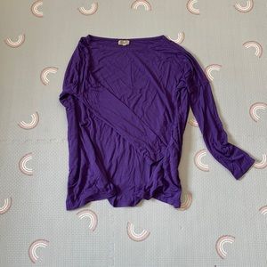 Purple Bamboo Piko 1988 3/4 sleeve Oversized Tunic
